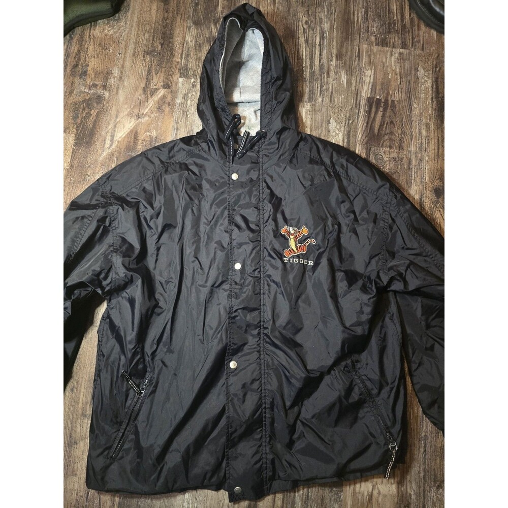 The Disney Store Vintage Tiger Hooded Jacket Men’s Large Black/Grey/Orange